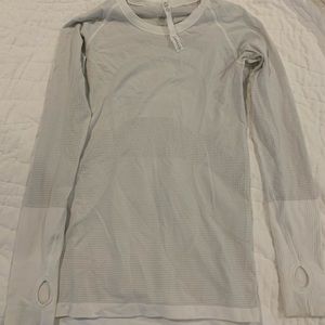 Lululemon Swiftly Tech Long Sleeve Shirt white, 6